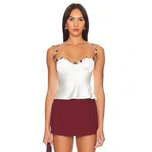 MORE TO COME Enid Bustier Top in White
